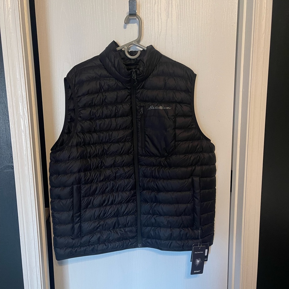 Eddie Bauer Black Quilted Puffer Vest